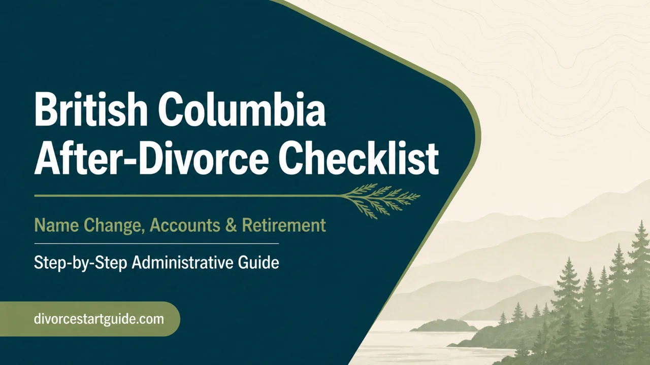 British Columbia Post-Divorce Checklist — Name, Accounts & Pension