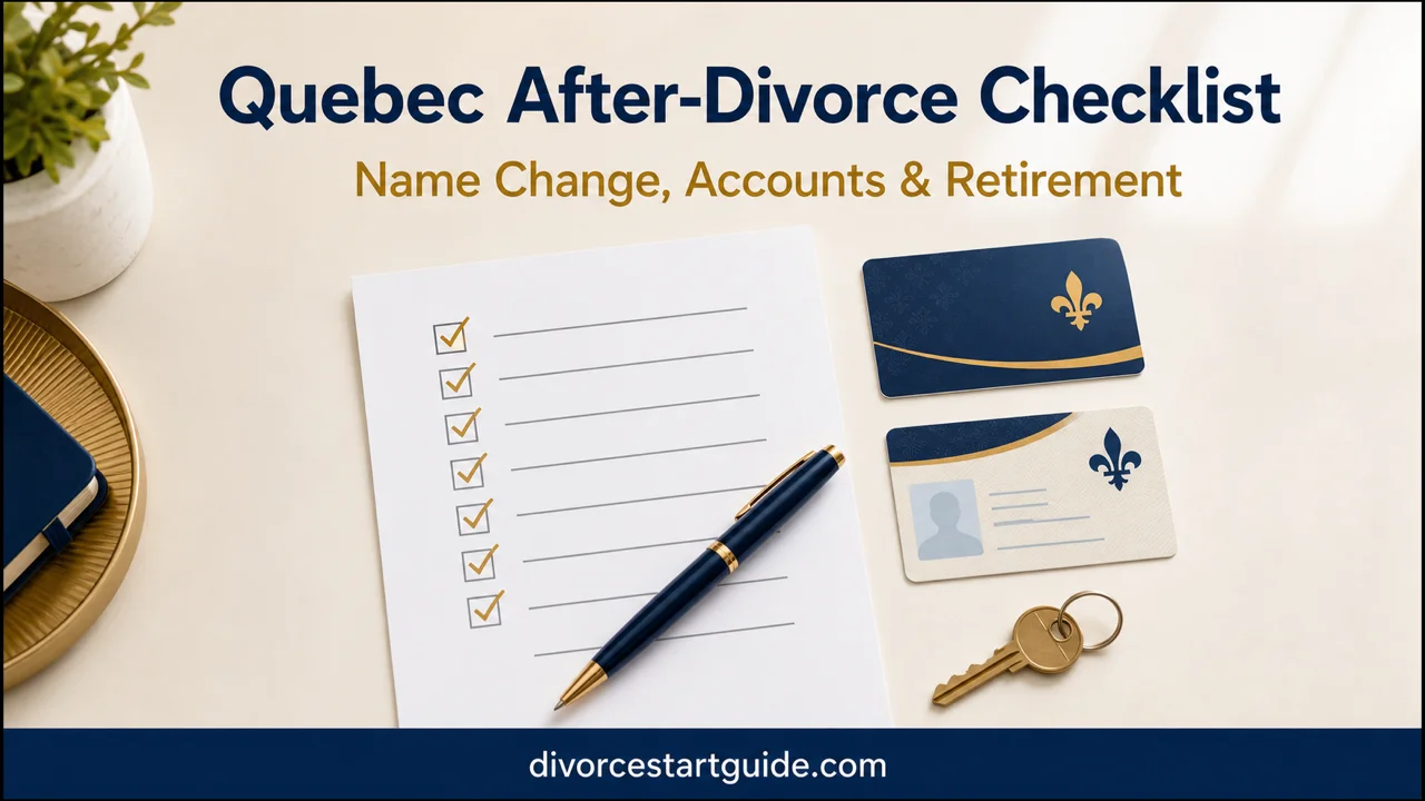 Quebec After-Divorce Checklist — Finalize Accounts, Pensions & Documents