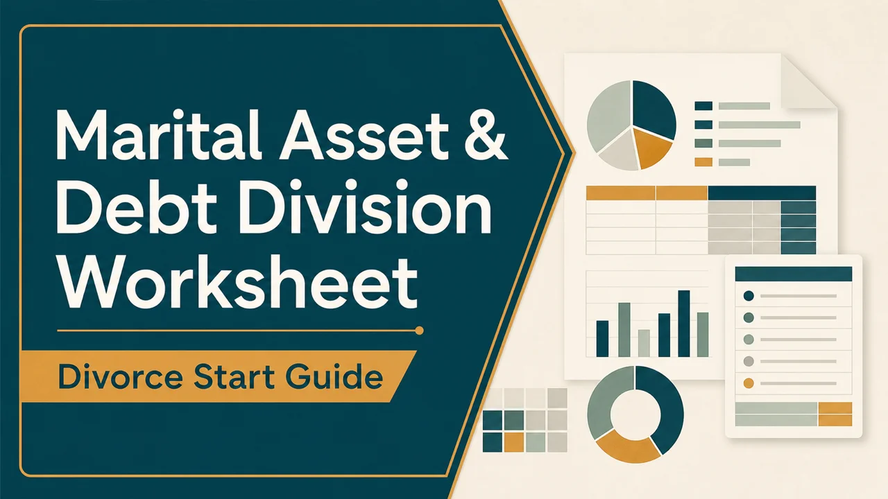 Asset & Debt Division Worksheet — Organize Before You Negotiate