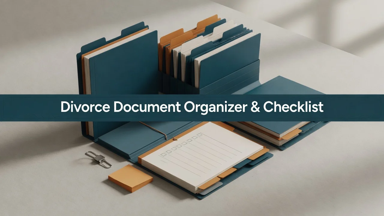 Divorce Document Organizer — Tame the Paperwork Avalanche