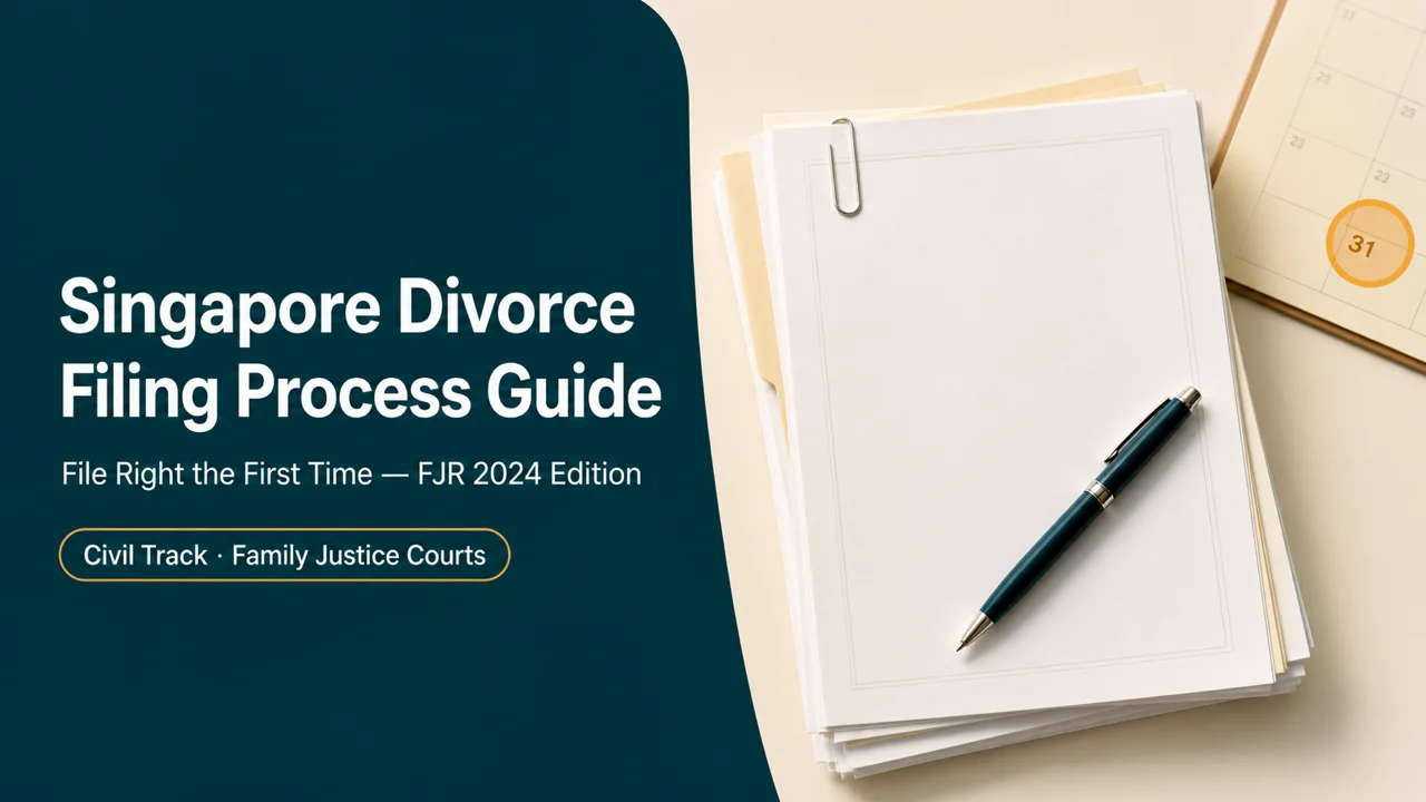 Singapore Divorce Filing Process Guide — File Right the First Time