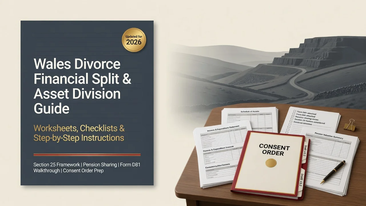 Wales Divorce Financial Split — Prepare Before You Pay a Solicitor