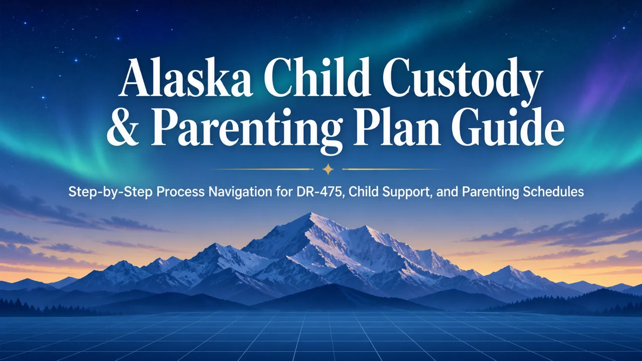 Alaska Custody & Parenting Plan Guide — Navigate DR-475 with Confidence