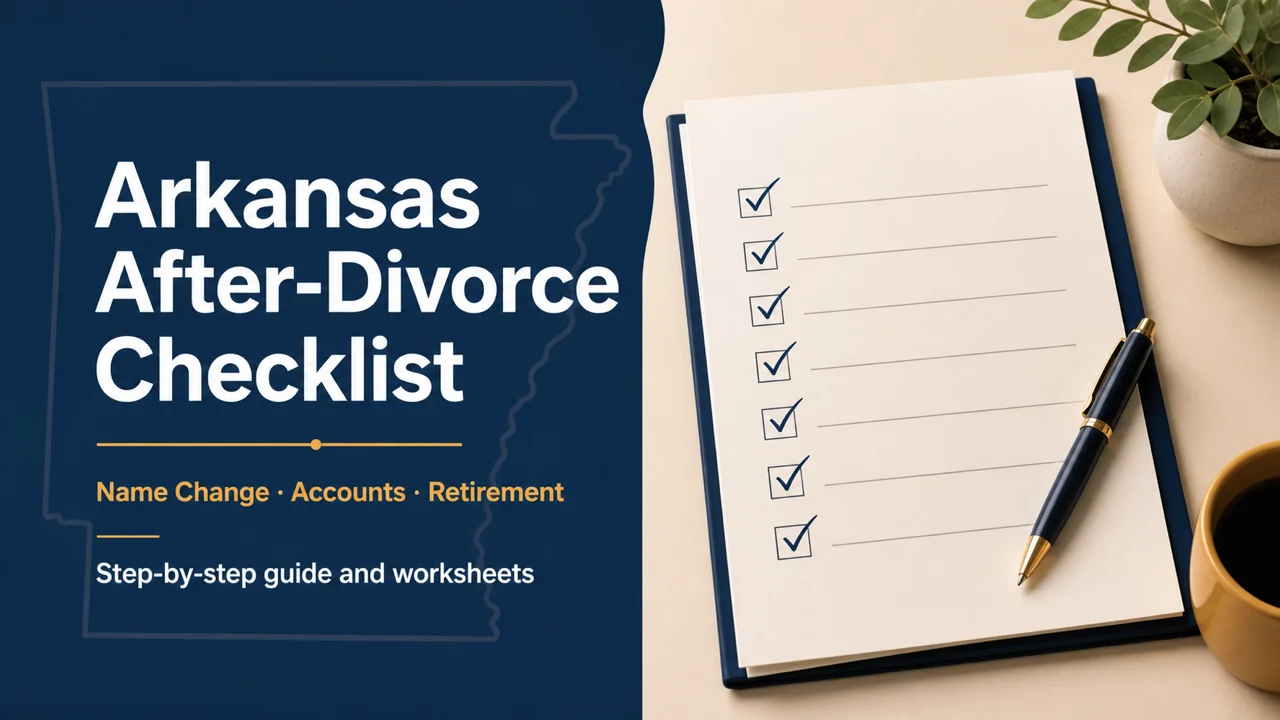 Arkansas After-Divorce Checklist — Name Change, Accounts & Retirement