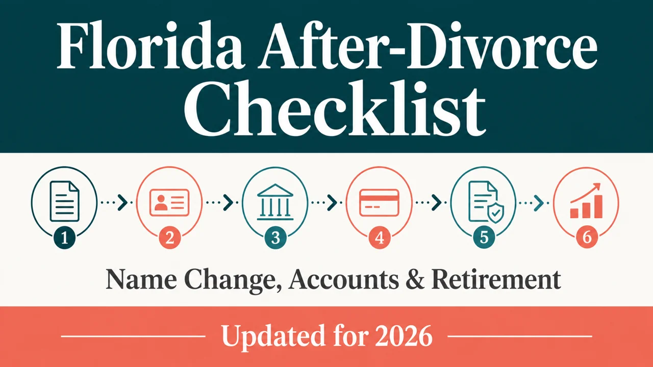 Florida After-Divorce Checklist — Name, Accounts & Retirement