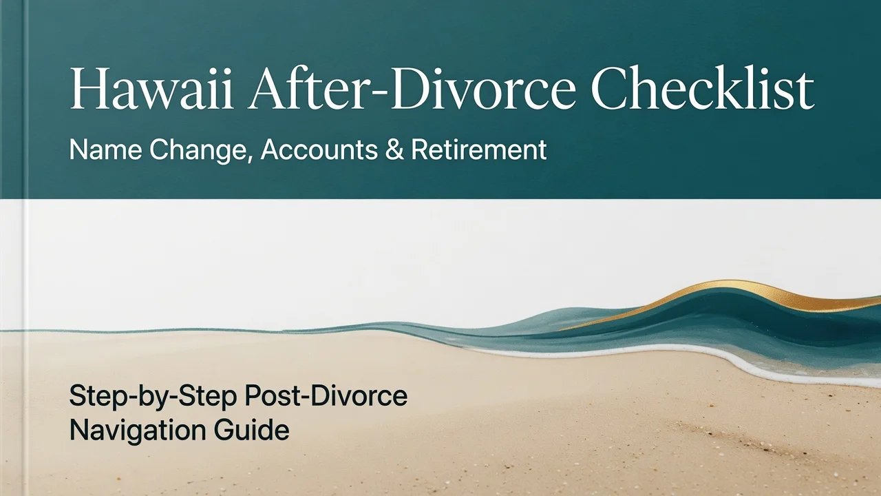 Hawaii Post-Divorce Checklist — Name, Property & Retirement