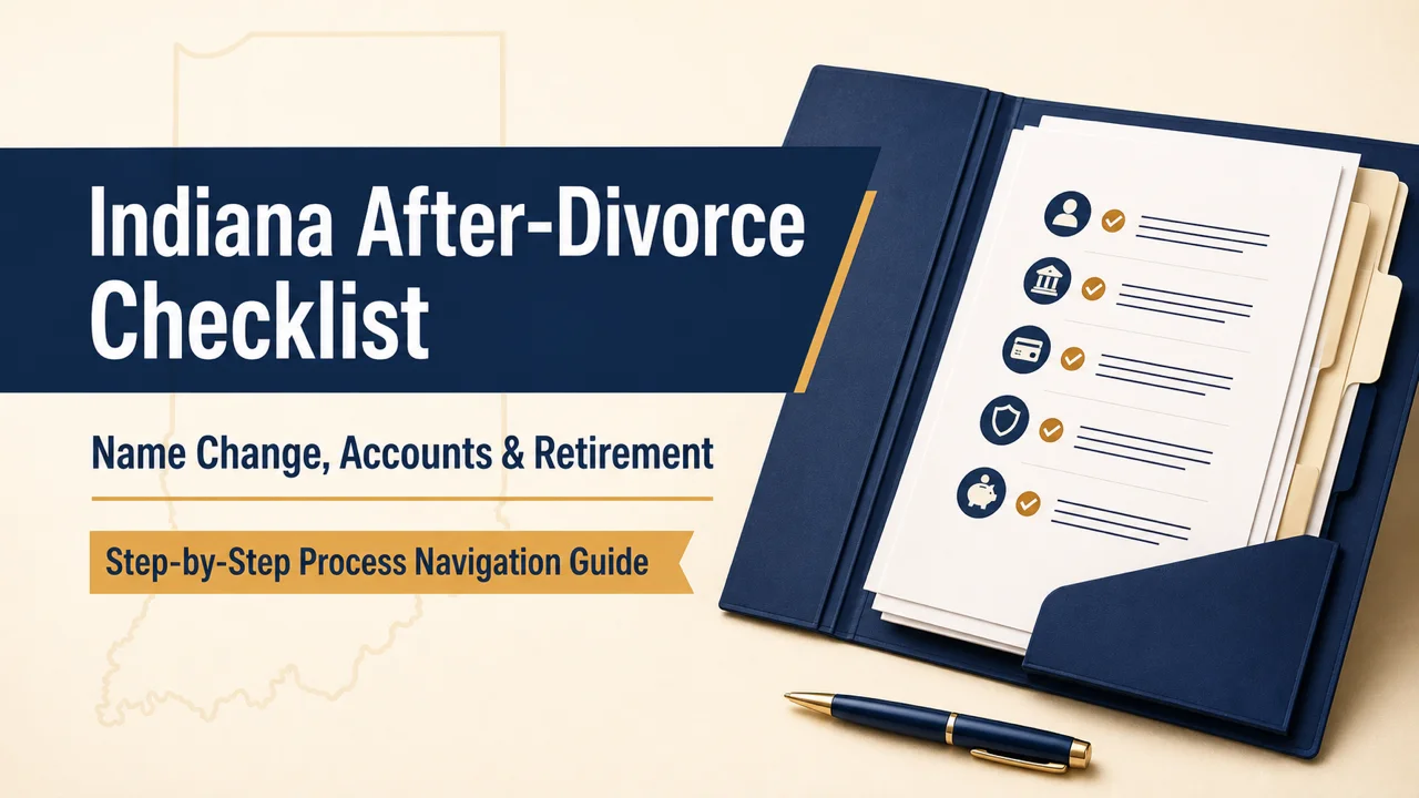 Indiana Post-Divorce Checklist — Name, Accounts & Retirement