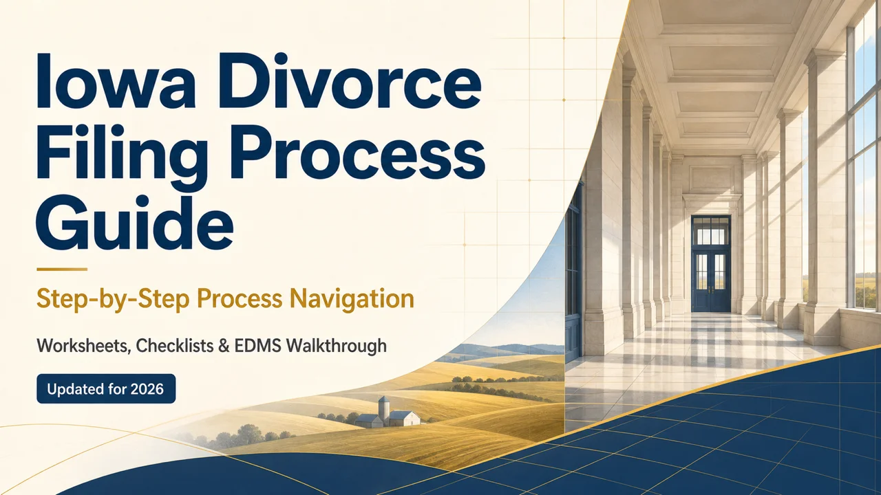 Iowa Divorce Filing Process Guide — Navigate EDMS and Court Rules