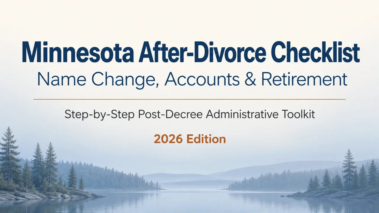 Minnesota After-Divorce Checklist — Name, Accounts & Retirement