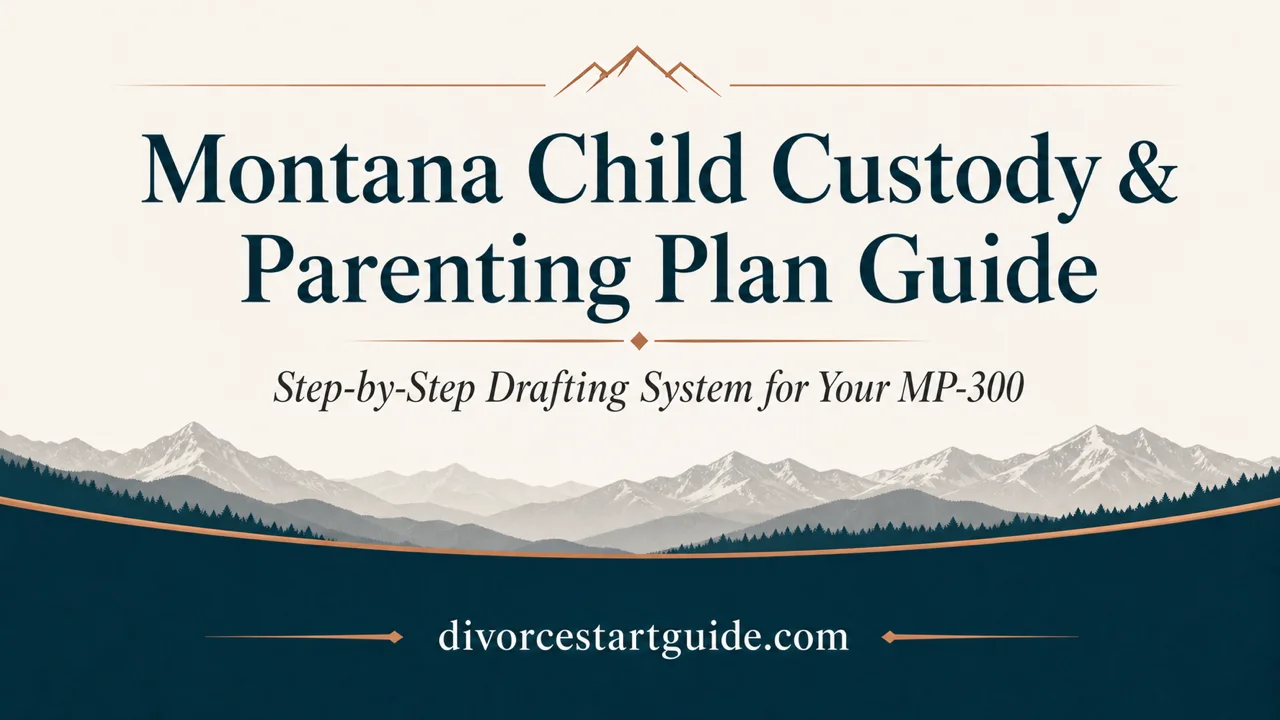 Montana Custody & Parenting Plan Guide — Your Court-Ready Roadmap