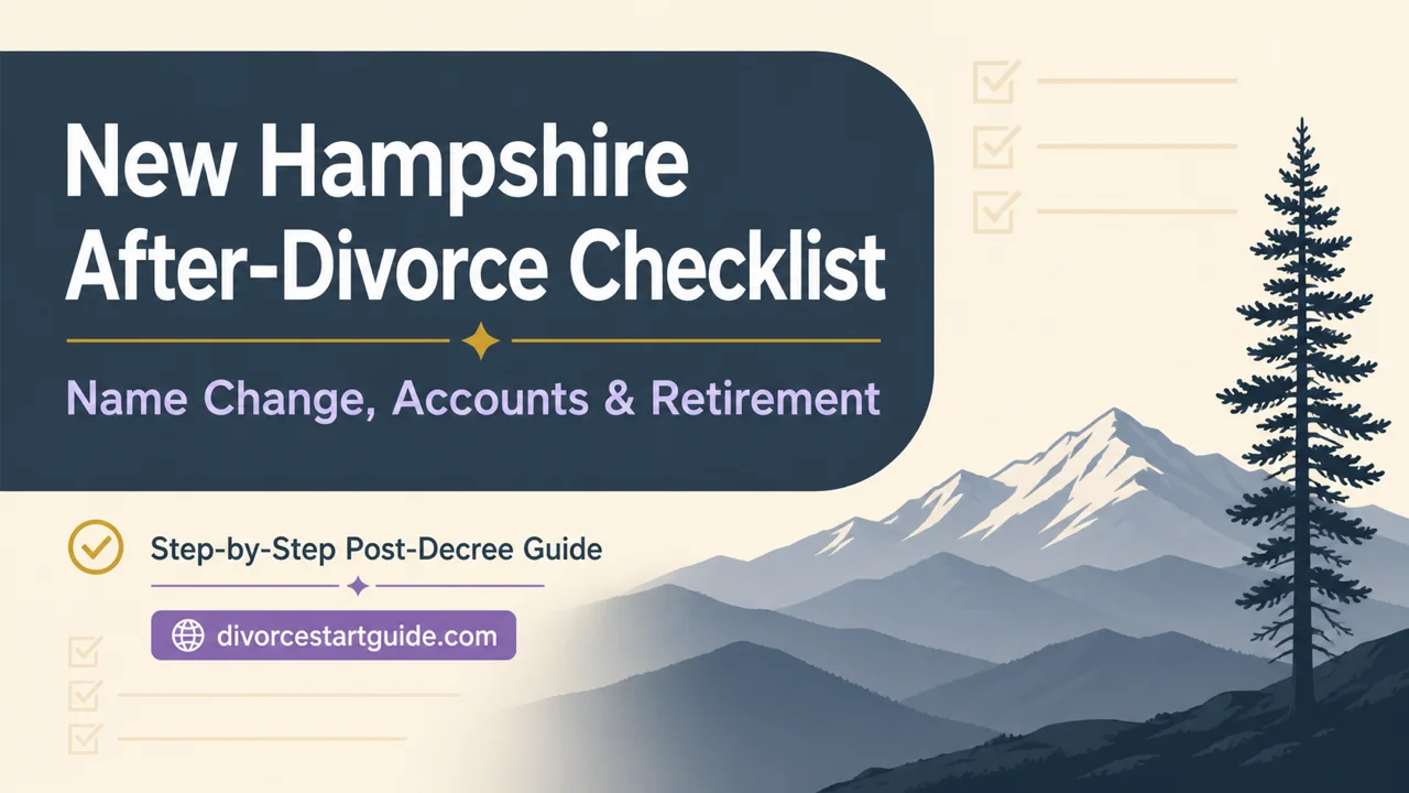 New Hampshire Post-Divorce Checklist — Name, Accounts & Retirement