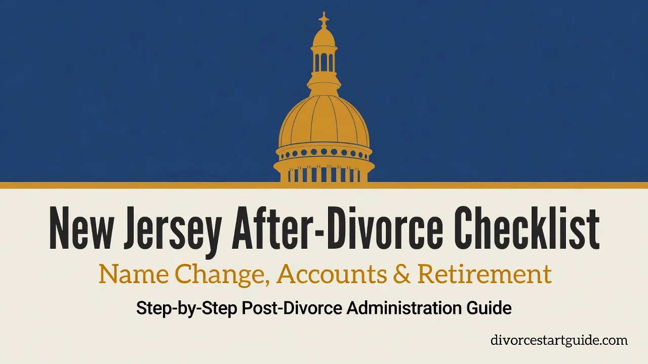 New Jersey After-Divorce Checklist — Name, Accounts & Pensions
