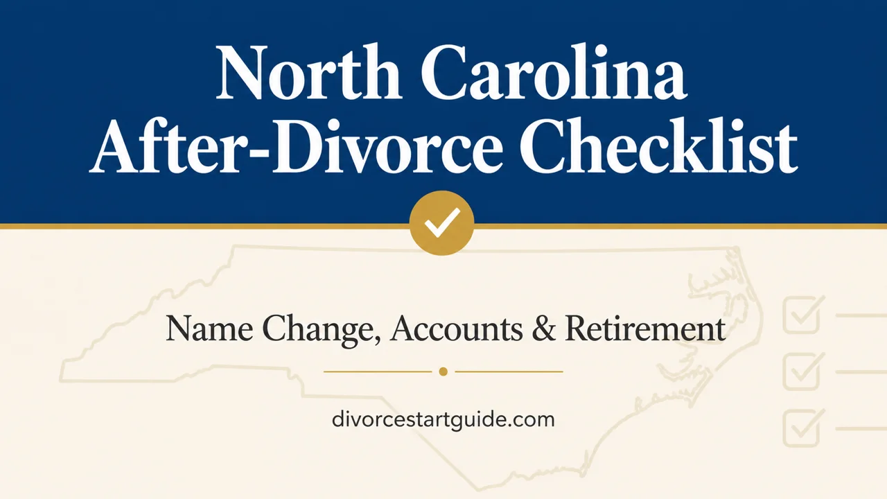 North Carolina After-Divorce Checklist — Name, Accounts & QDRO