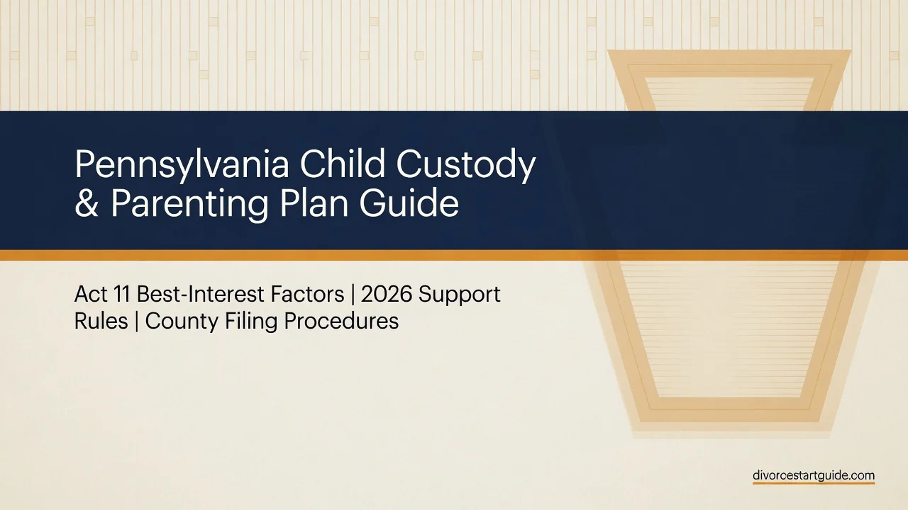 Pennsylvania Custody & Parenting Plan Guide — Act 11 and 2026 Rules