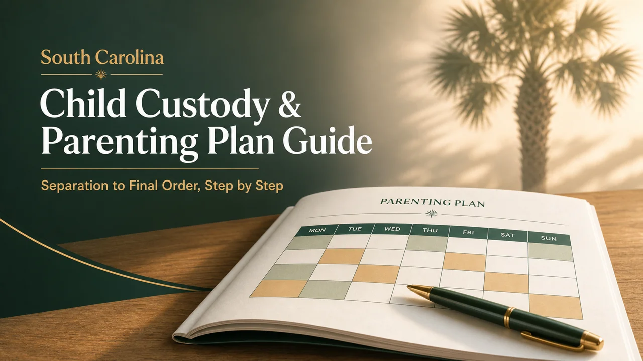 South Carolina Custody & Parenting Plan Guide — Survive the Year-Long Wait