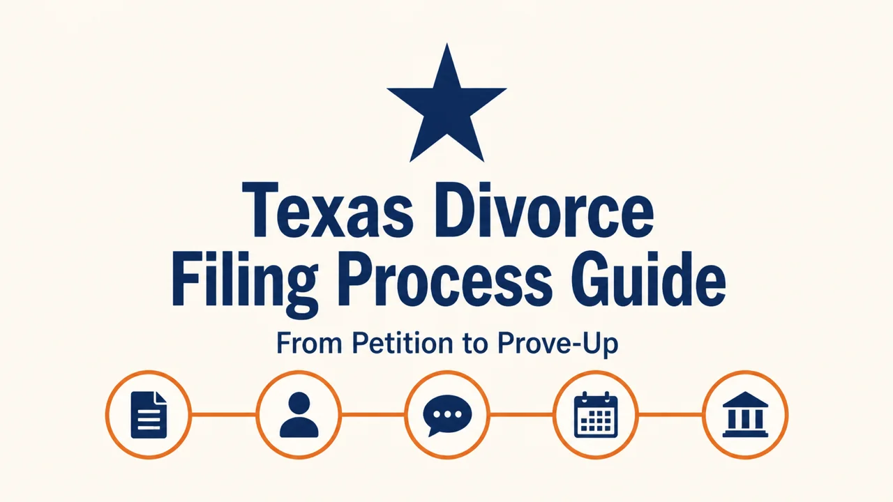 Texas Divorce Filing Process Guide — From Petition to Prove-Up